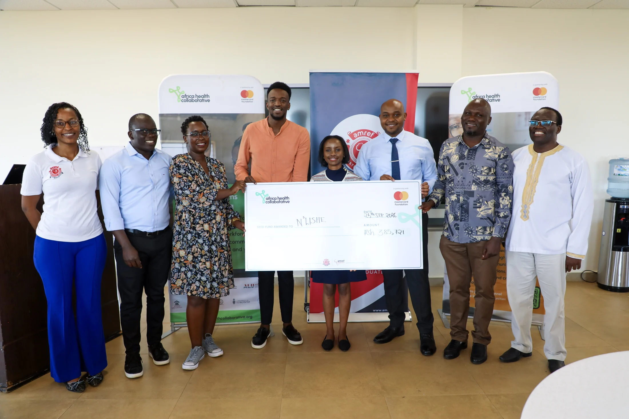 Health entrepreneur receiving Africa Health Collaborative seed funding support